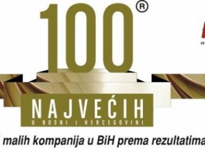 VIENN TEHNOKOMERC na rang listi 100 najvećih u privredi BiH