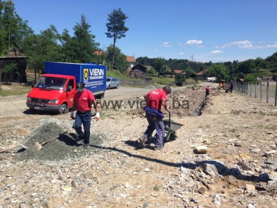 Radovi na izradi kanalizacionog odvoda u naselju Saletovići